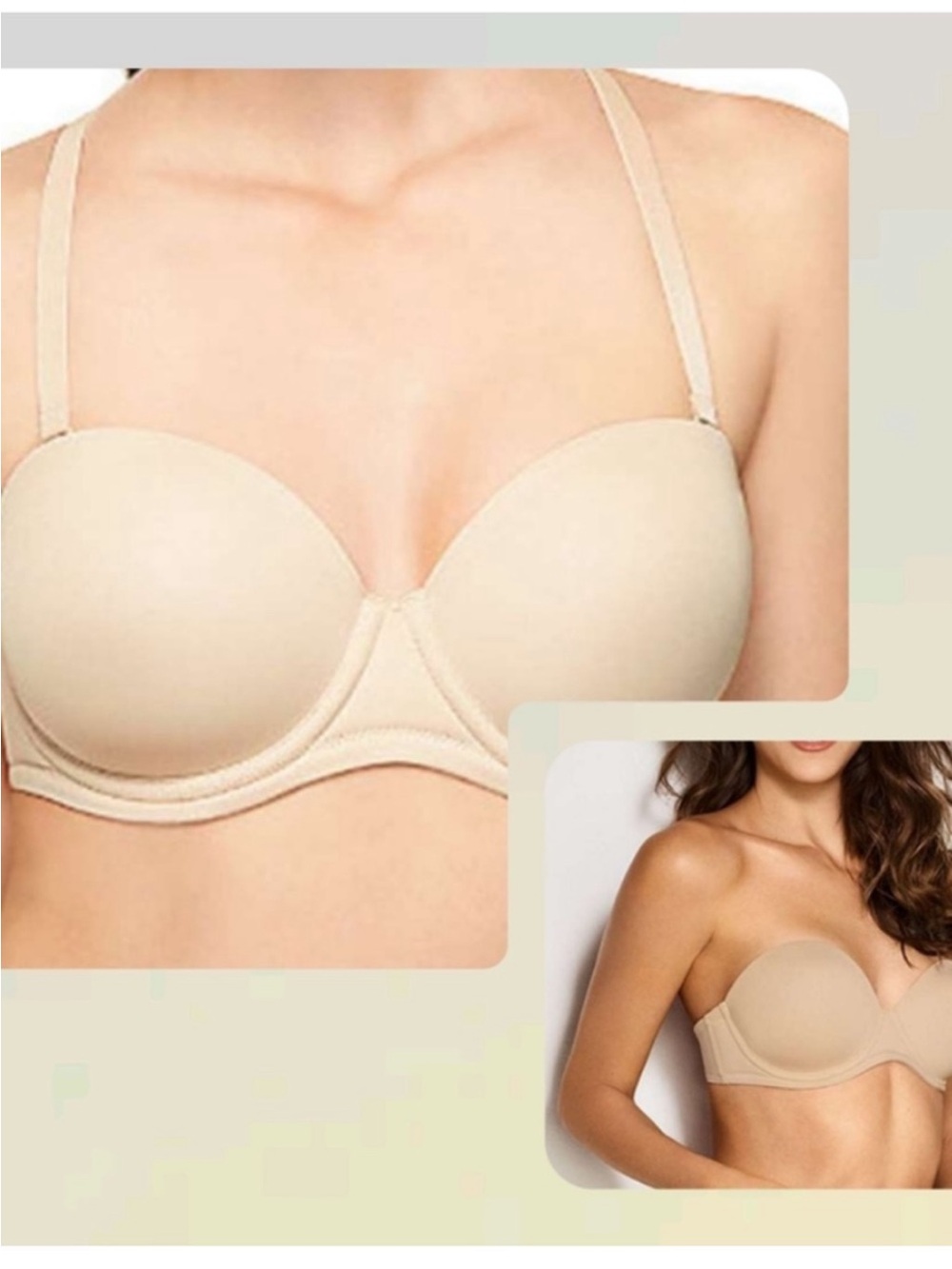 Wacoal Red Carpet Full Figure Strapless Convertible MultiWay Underwire Bra 36DDD
